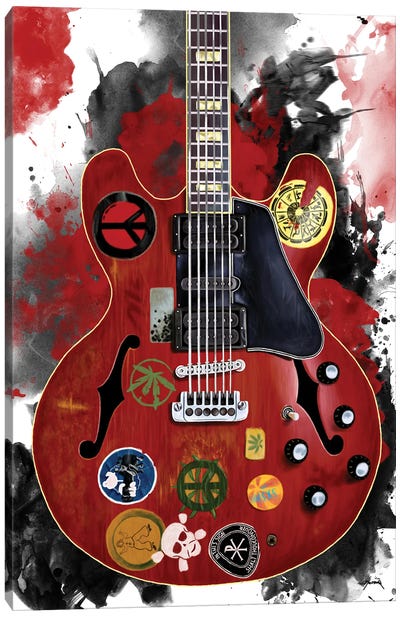 Alvin Lee's Electric Guitar Canvas Art Print - Pop Cult Posters