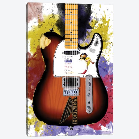Jonny Greenwood's Electric Guitar Canvas Print #PCP218} by Pop Cult Posters Canvas Art