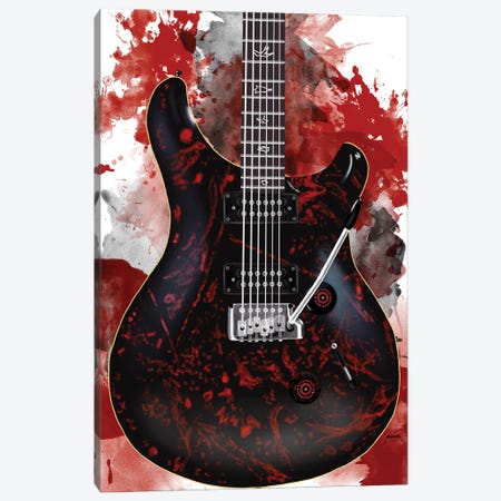 Orianthi's Electric Guitar Canvas Print #PCP220} by Pop Cult Posters Art Print