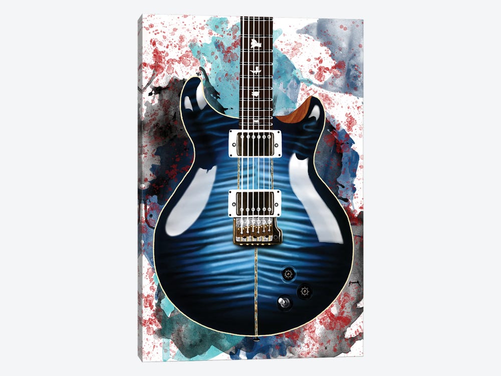 Santana's electric guitar by Pop Cult Posters 1-piece Canvas Art Print