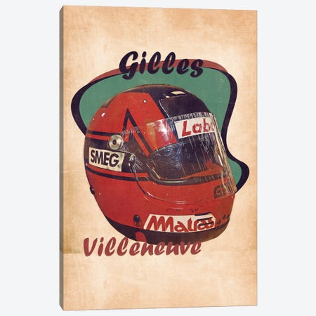 Gilles Villeneuve Canvas Print #PCP223} by Pop Cult Posters Canvas Print