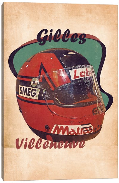 Gilles Villeneuve Canvas Art Print - Pop Cult Posters