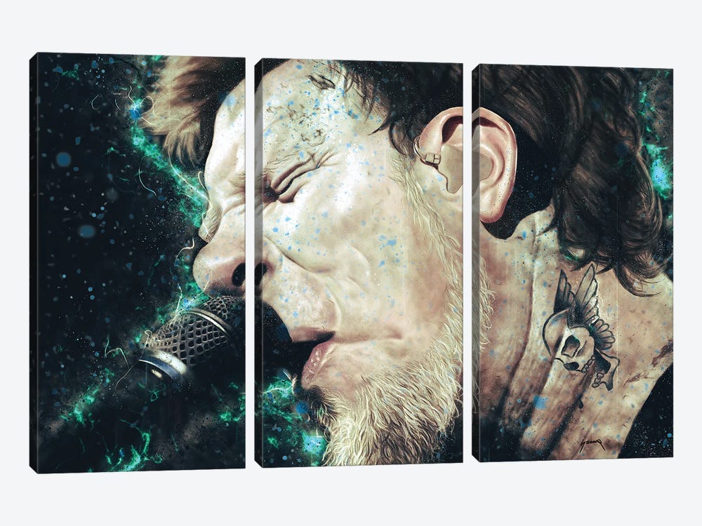 James Hetfield by Pop Cult Posters 3-piece Canvas Wall Art
