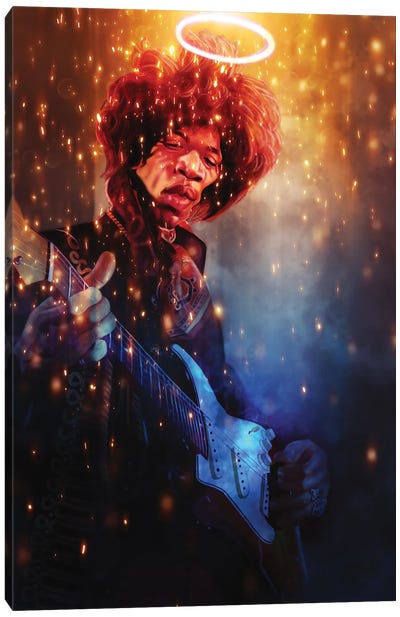 Jimi Hendrix Canvas Art Print - Pop Cult Posters