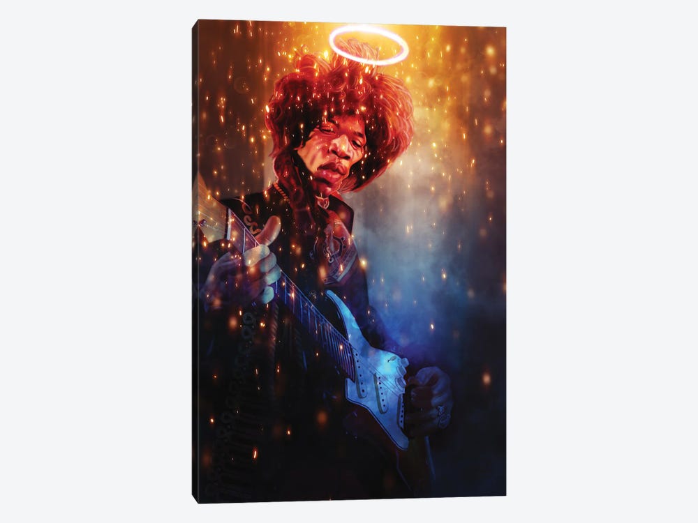 Jimi Hendrix by Pop Cult Posters 1-piece Canvas Print
