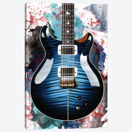 Santana Guitar Canvas Print #PCP230} by Pop Cult Posters Canvas Artwork