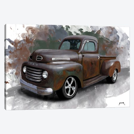 Rat Rod Canvas Print #PCP233} by Pop Cult Posters Canvas Wall Art