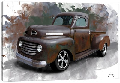 Rat Rod Canvas Art Print - Trucks