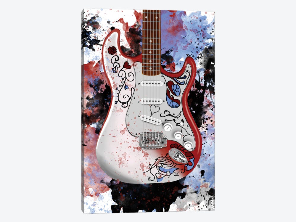 Monterey Guitar by Pop Cult Posters 1-piece Canvas Print