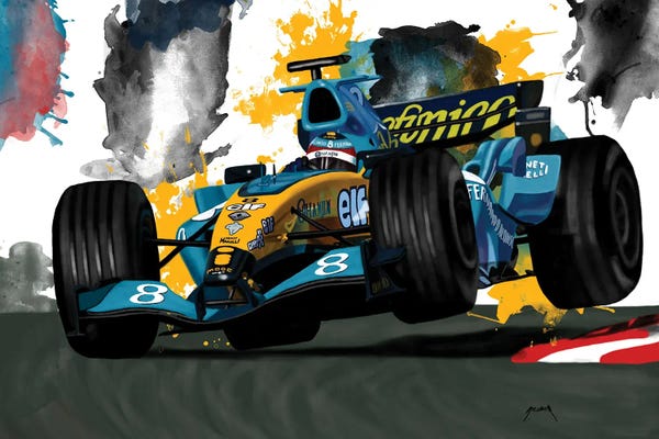 Limited Editions: Alonso's Racecar by Pop Cult Posters