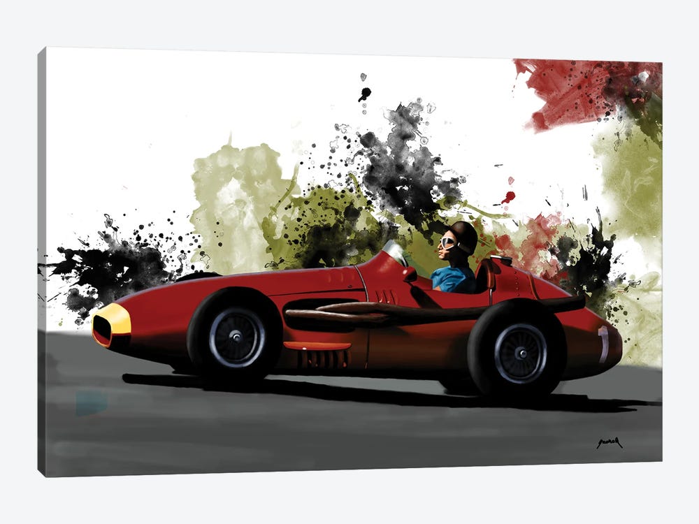 Fangio's Racecar by Pop Cult Posters 1-piece Canvas Artwork