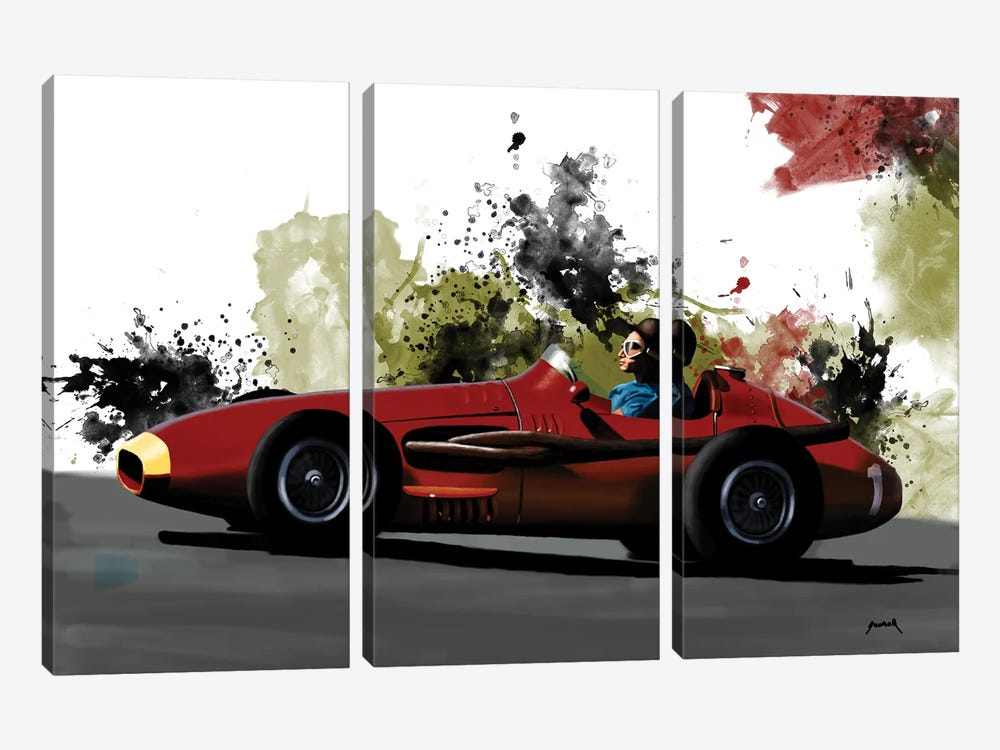 Fangio's Racecar by Pop Cult Posters 3-piece Canvas Art