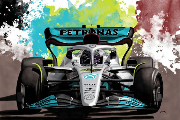 Automobiles: Hamilton's Racecar by Pop Cult Posters