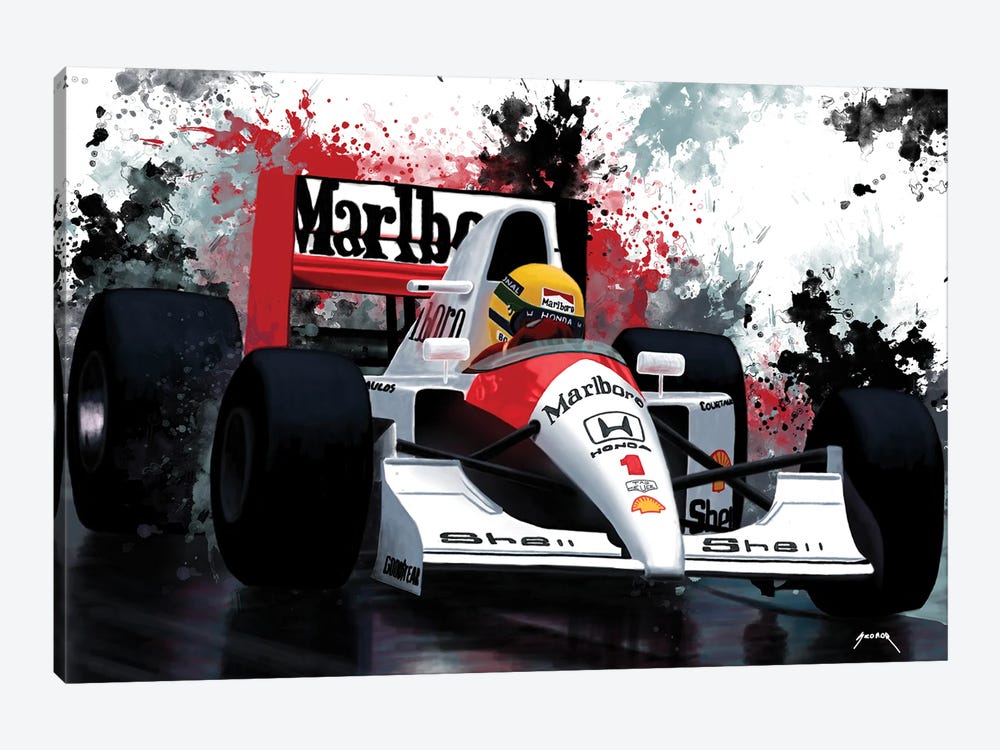 Senna's Racecar by Pop Cult Posters 1-piece Canvas Art Print