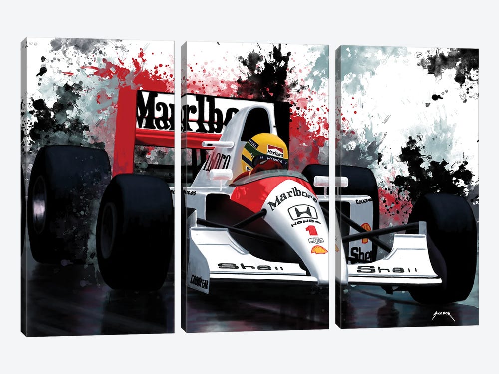 Senna's Racecar by Pop Cult Posters 3-piece Art Print