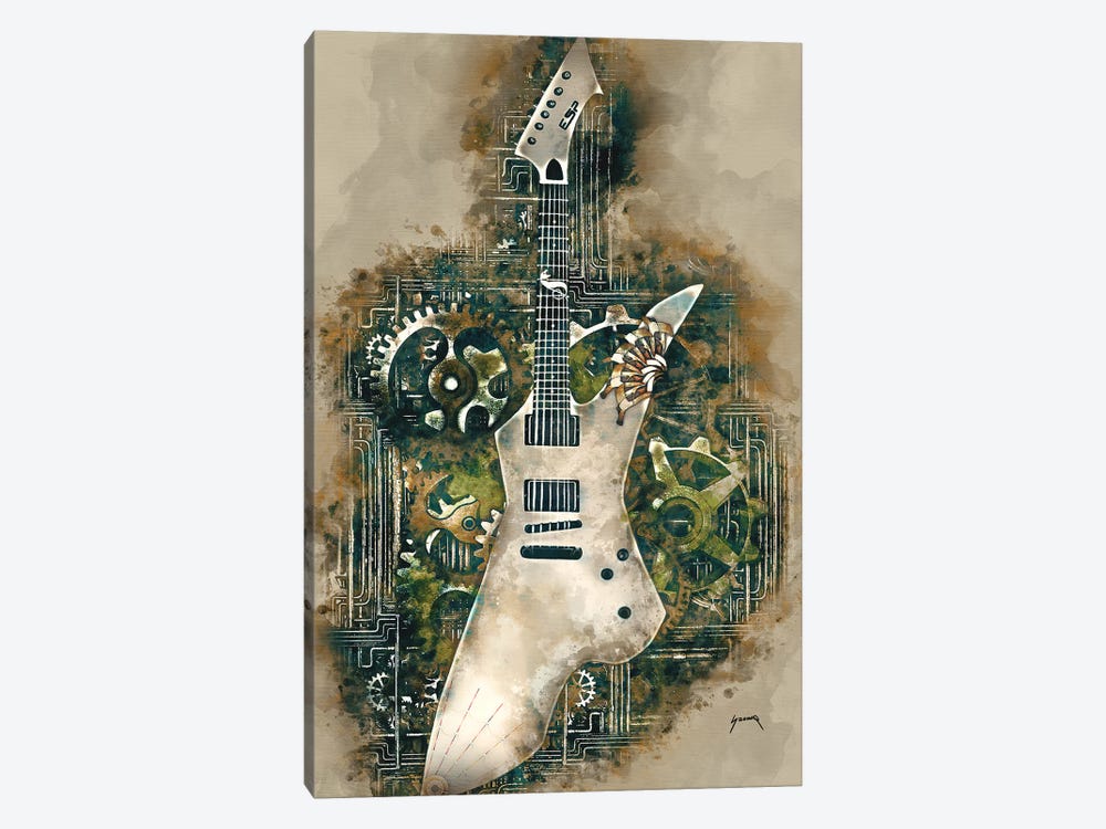 James Hetfield's Steampunk Snakebyte Guitar by Pop Cult Posters 1-piece Canvas Art Print