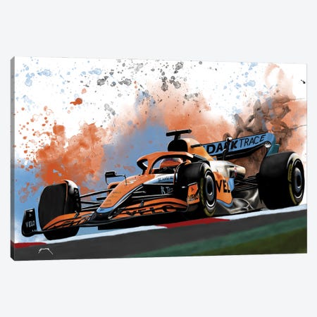 Ricciardo's Racecar Canvas Print #PCP250} by Pop Cult Posters Canvas Artwork