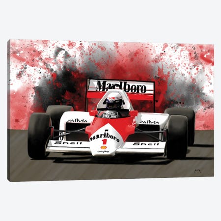Prost's Racecar Canvas Print #PCP251} by Pop Cult Posters Canvas Artwork