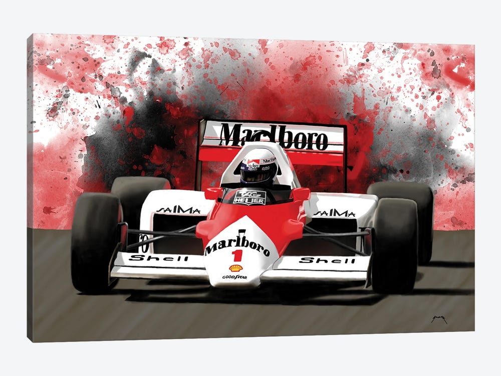 Prost's Racecar by Pop Cult Posters 1-piece Canvas Art