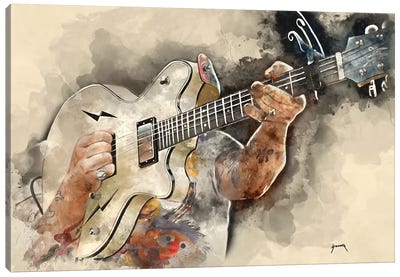 Jesse Hughes Electric Guitar Canvas Art Print