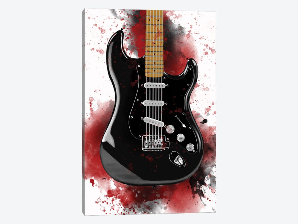 David's Guitar by Pop Cult Posters 1-piece Canvas Artwork