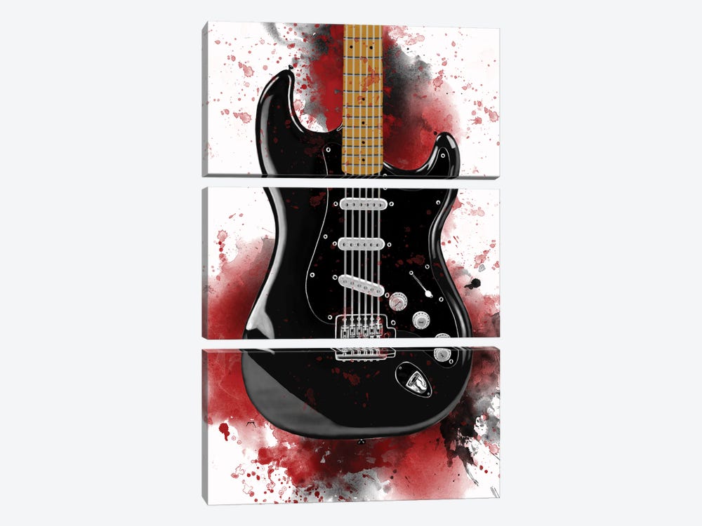 David's Guitar by Pop Cult Posters 3-piece Canvas Art