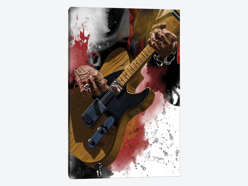 Keef's Tele by Pop Cult Posters 1-piece Canvas Art Print