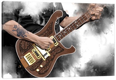 Lemmy's Bass Canvas Art Print - Heavy Metal Art
