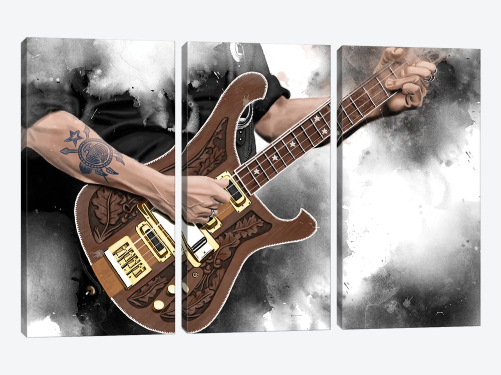 Lemmy's Bass by Pop Cult Posters 3-piece Canvas Print
