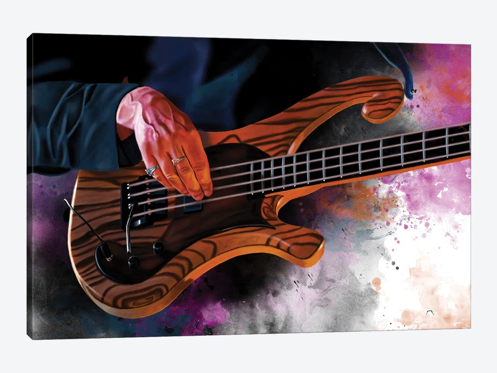 Les' Bass by Pop Cult Posters 1-piece Canvas Artwork