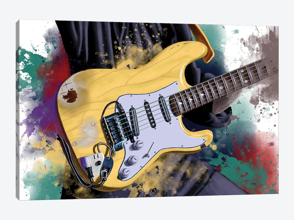 Ritchie's Guitar by Pop Cult Posters 1-piece Canvas Art