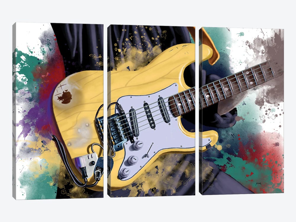 Ritchie's Guitar by Pop Cult Posters 3-piece Canvas Art