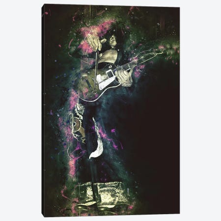 Jimmy Page's Caricature Canvas Print #PCP27} by Pop Cult Posters Canvas Wall Art
