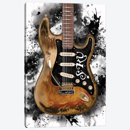Stevie's Guitar Canvas Print #PCP281} by Pop Cult Posters Canvas Print