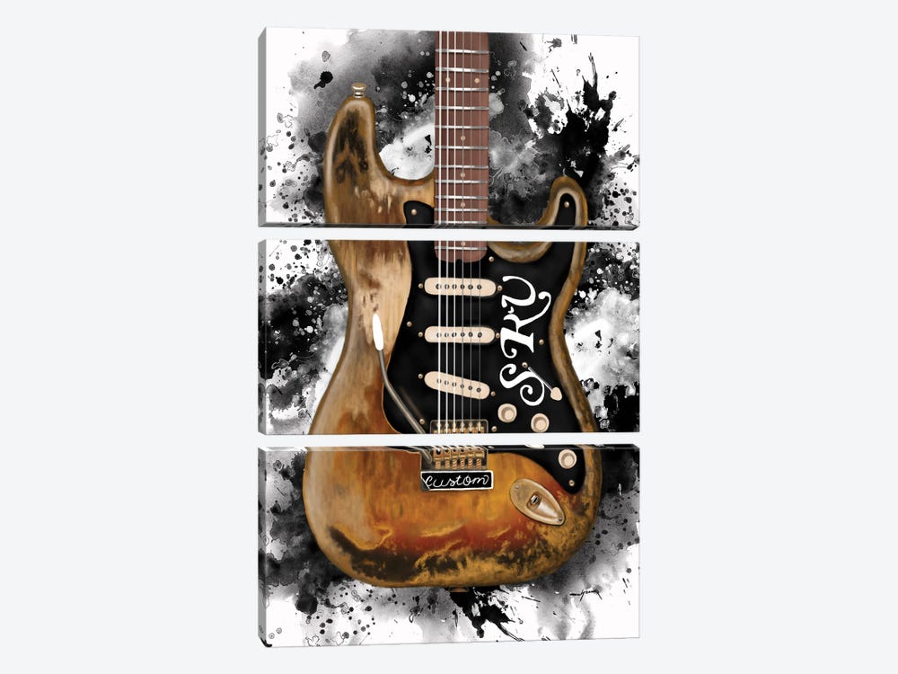 Stevie's Guitar by Pop Cult Posters 3-piece Canvas Print