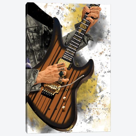 Syn's Guitar Canvas Print #PCP282} by Pop Cult Posters Canvas Print