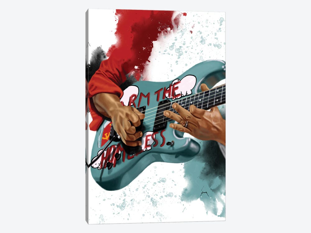 Tom's Electric Guitar by Pop Cult Posters 1-piece Canvas Artwork