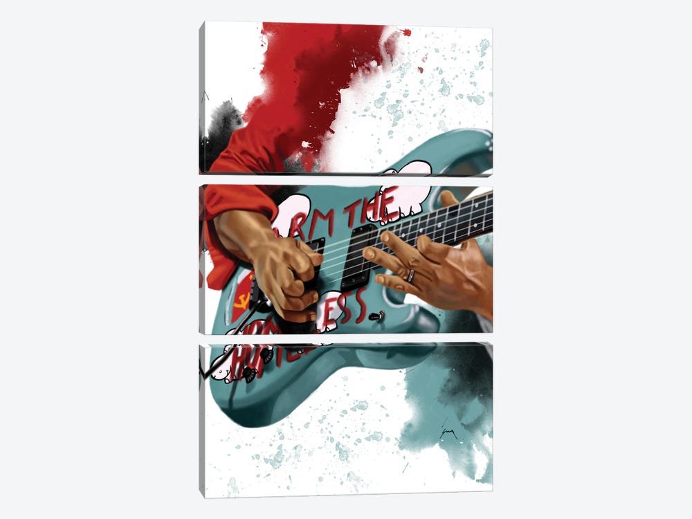 Tom's Electric Guitar by Pop Cult Posters 3-piece Canvas Wall Art