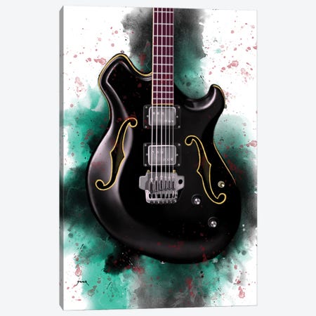 Wes' Guitar Canvas Print #PCP285} by Pop Cult Posters Canvas Artwork