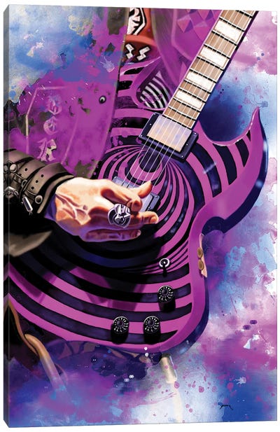 Zakk's Guitar Canvas Art Print - Heavy Metal Art