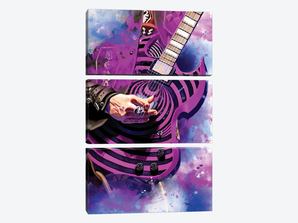 Zakk's Guitar by Pop Cult Posters 3-piece Canvas Print