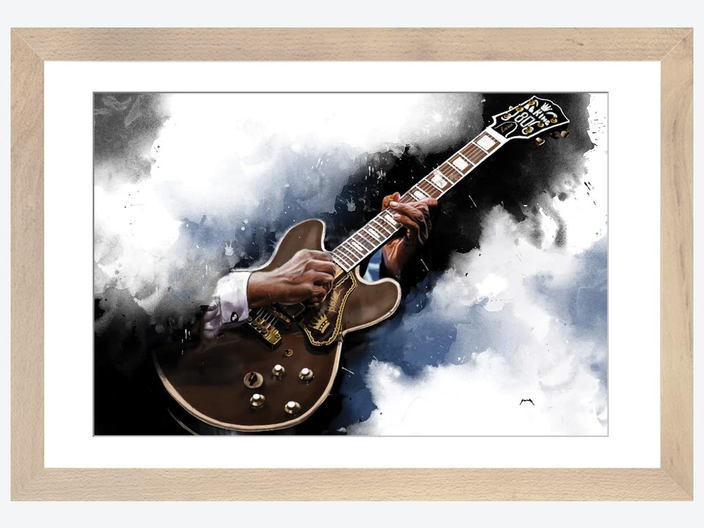 BB by Guitar Cult King\'s Art Canvas Posters | Electric iCanvas Pop