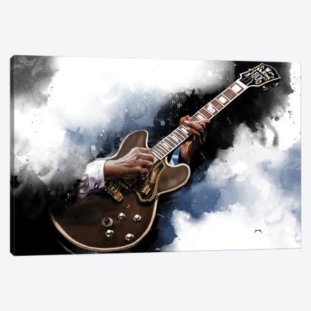 BB King's Electric Guitar Canvas Print #PCP288} by Pop Cult Posters Canvas Print