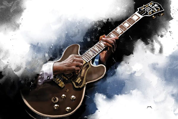 Blues: BB King's Electric Guitar by Pop Cult Posters