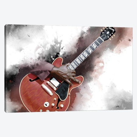Freddie King's Electric Guitar Canvas Print #PCP289} by Pop Cult Posters Canvas Print