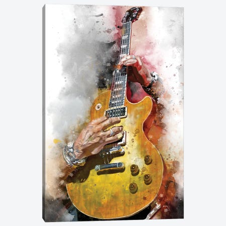 Slash's Guitar Canvas Print #PCP291} by Pop Cult Posters Canvas Art