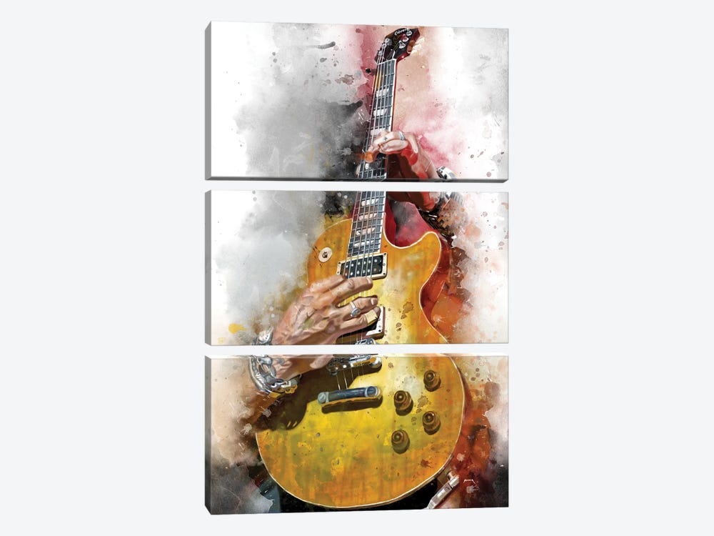 Slash's Guitar by Pop Cult Posters 3-piece Canvas Art