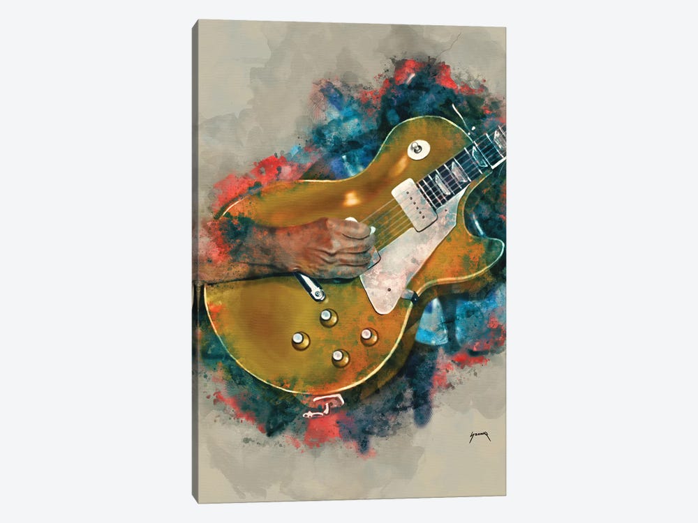 John Fogerty's Guitar by Pop Cult Posters 1-piece Canvas Art