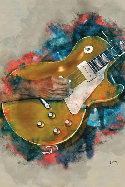 Rock 'n' Roll: John Fogerty's Guitar by Pop Cult Posters