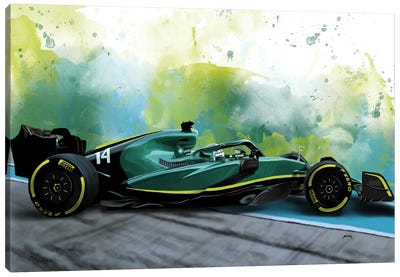 2023 Alonso Canvas Art Print - Auto Racing Art